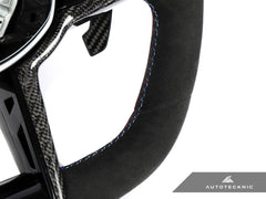 Kies-Motorsports AutoTecknic USA AutoTecknic G8X LCI Alcantara Steering Wheel - G8X M2/ M3/ M4