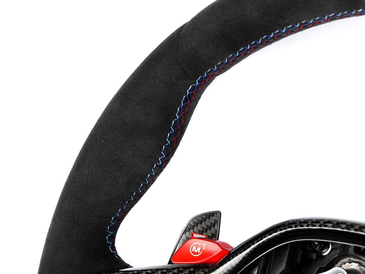 Kies-Motorsports AutoTecknic USA AutoTecknic G8X LCI Alcantara Steering Wheel - G8X M2/ M3/ M4