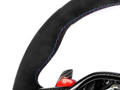 Kies-Motorsports AutoTecknic USA AutoTecknic G8X LCI Alcantara Steering Wheel - G8X M2/ M3/ M4