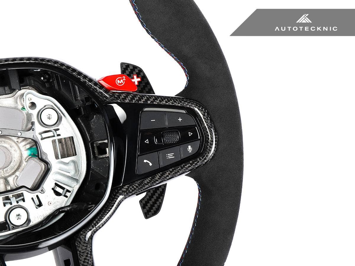 Kies-Motorsports AutoTecknic USA AutoTecknic G8X LCI Alcantara Steering Wheel - G8X M2/ M3/ M4