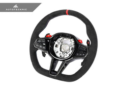 Kies-Motorsports AutoTecknic USA AutoTecknic G8X LCI Alcantara Steering Wheel - G8X M2/ M3/ M4