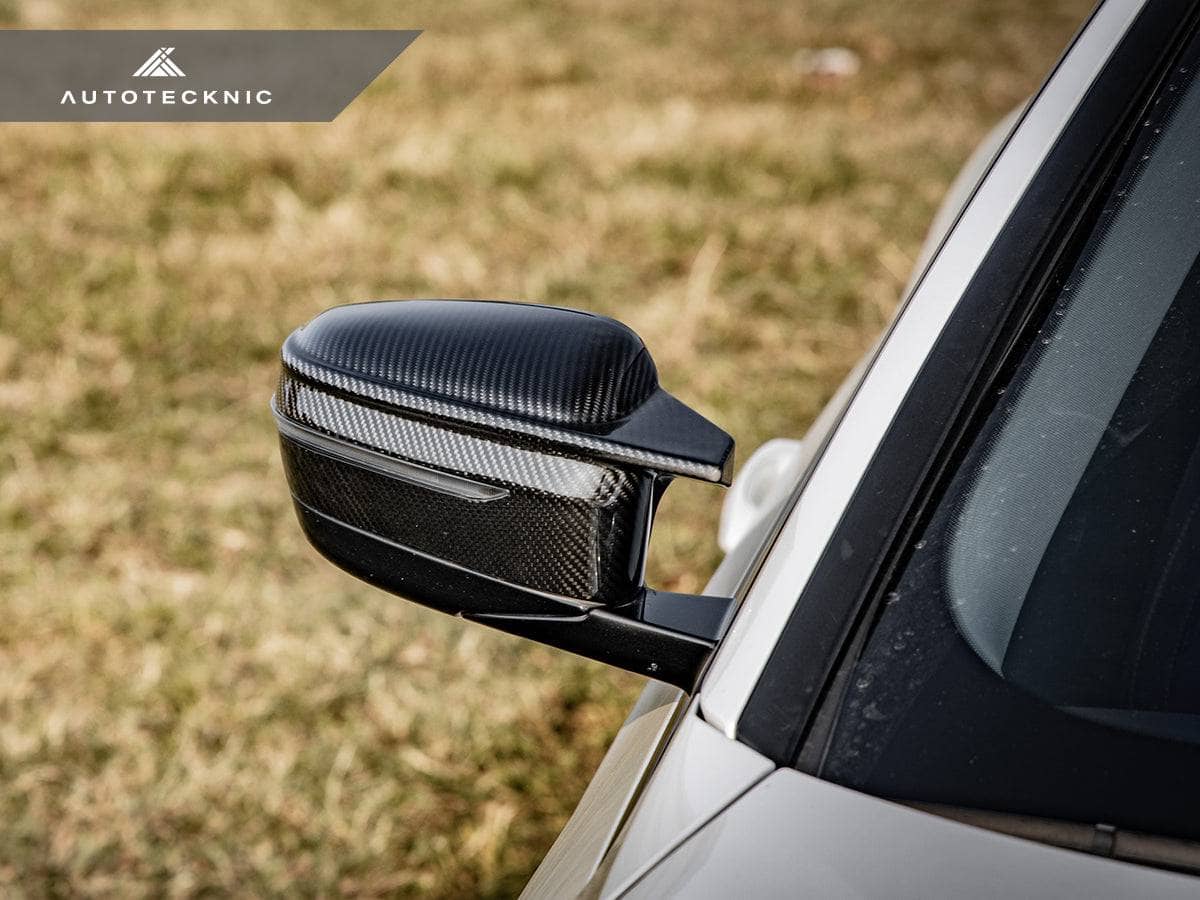 Kies-Motorsports AutoTecknic USA AutoTecknic G8X Style M-Inspired Version II Dry Carbon Mirror Covers - G30 5-Series