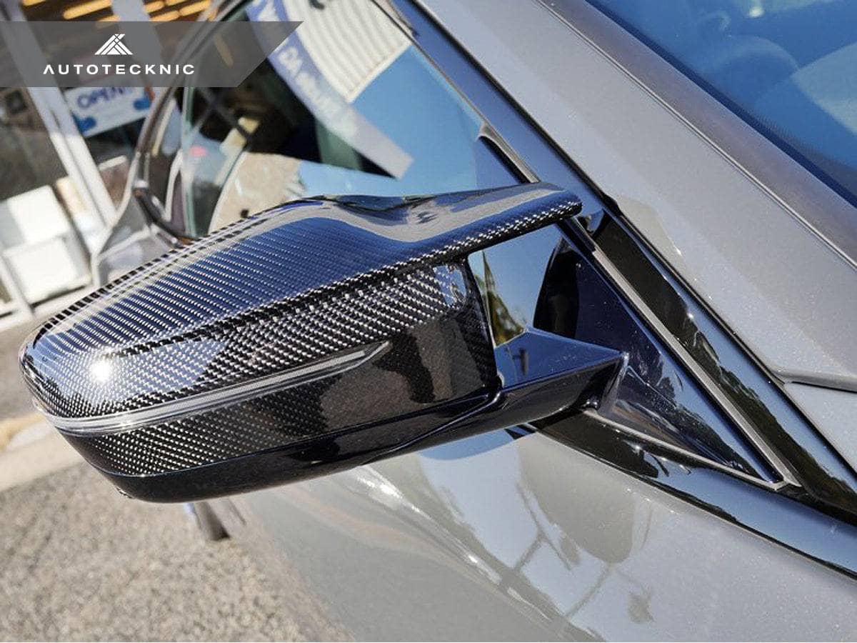 Kies-Motorsports AutoTecknic USA AutoTecknic G8X Style M-Inspired Version II Dry Carbon Mirror Covers - G42 2-Series