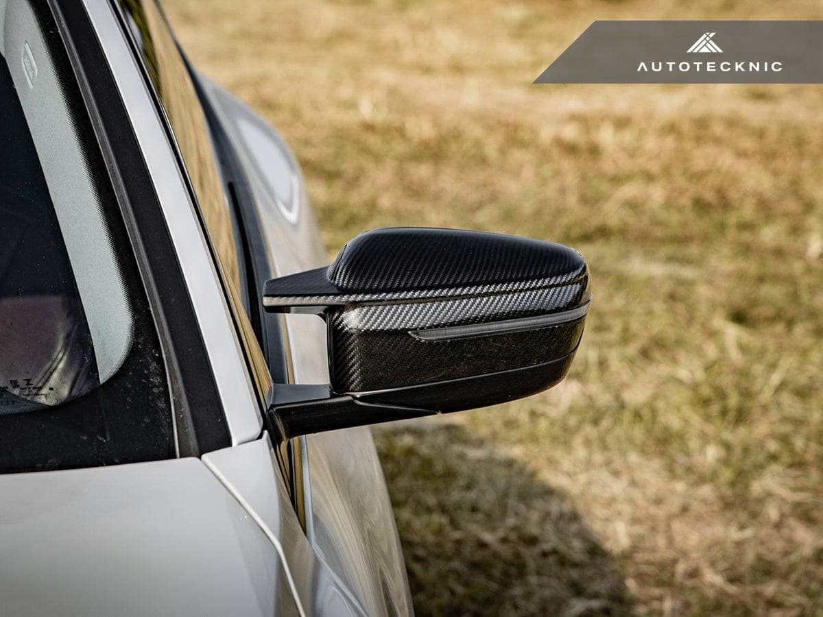 Kies-Motorsports AutoTecknic USA AutoTecknic G8X Style M-Inspired Version II Dry Carbon Mirror Covers - G42 2-Series