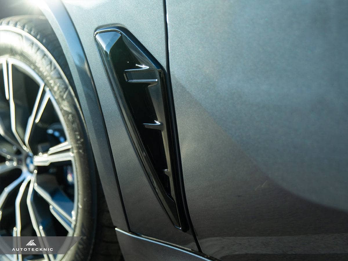 Kies-Motorsports AutoTecknic USA AutoTecknic Gloss Black Fender Trim Set - F95 X5M | G05 X5