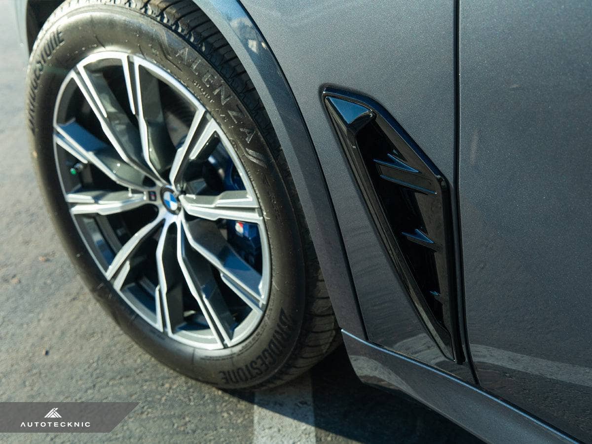 Kies-Motorsports AutoTecknic USA AutoTecknic Gloss Black Fender Trim Set - F95 X5M | G05 X5