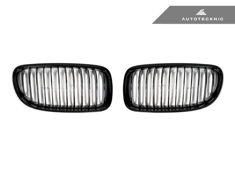 Kies-Motorsports AutoTecknic USA AutoTecknic Gloss Black Front Grille Set - E90/ E91 3-Series LCI