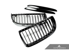 Kies-Motorsports AutoTecknic USA AutoTecknic Gloss Black Front Grille Set - E90 Sedan/ E91 Wagon | 3 Series