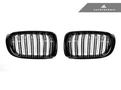 Kies-Motorsports AutoTecknic USA AutoTecknic Gloss Black Front Grille Set - F25 X3 LCI | F26 X4