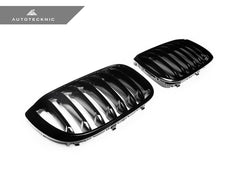 Kies-Motorsports AutoTecknic USA AutoTecknic Gloss Black Front Grille Set - G01 X3 | G02 X4 Pre-LCI