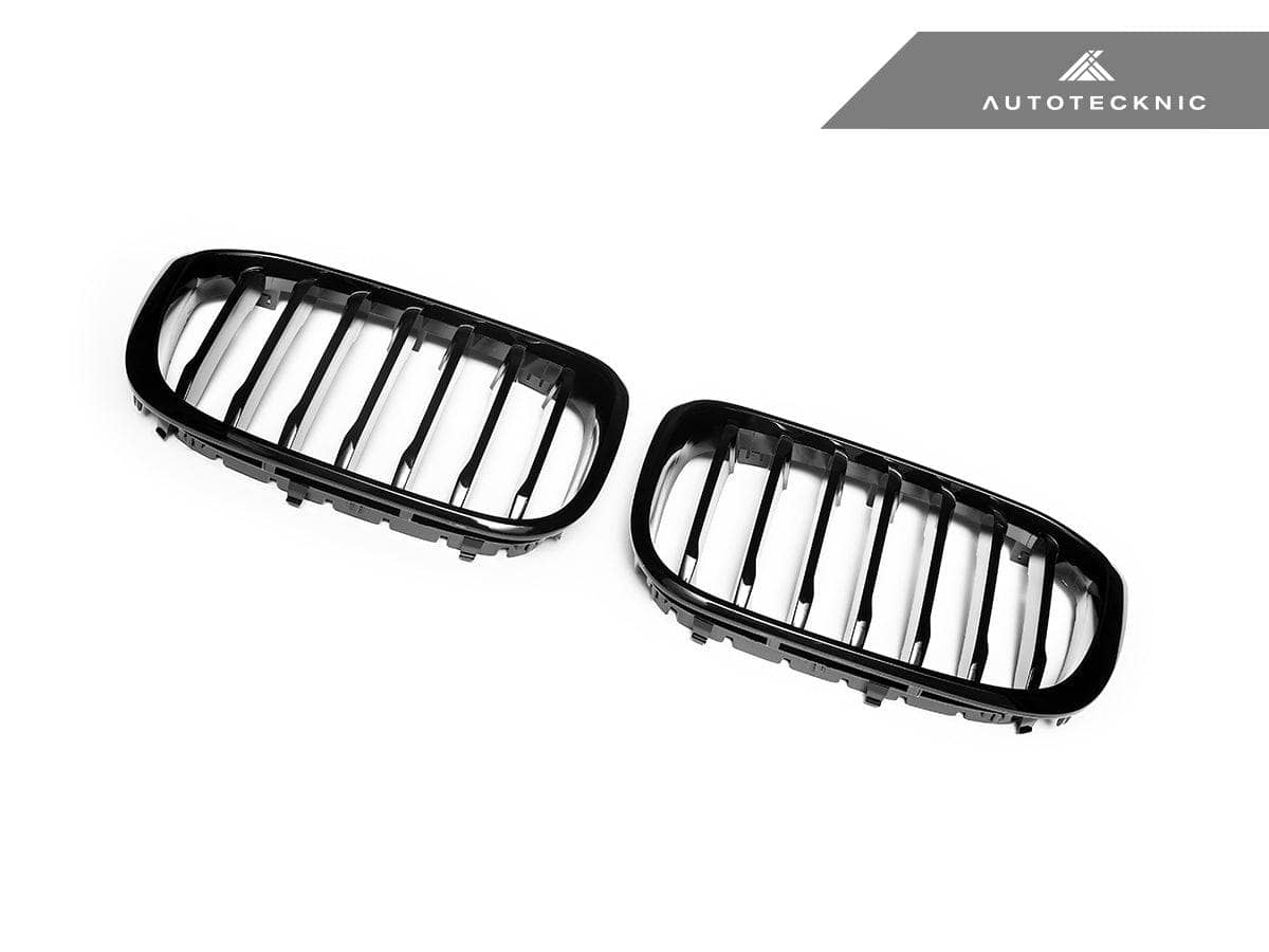 Kies-Motorsports AutoTecknic USA AutoTecknic Gloss Black Front Grille Set - G01 X3 | G02 X4 Pre-LCI