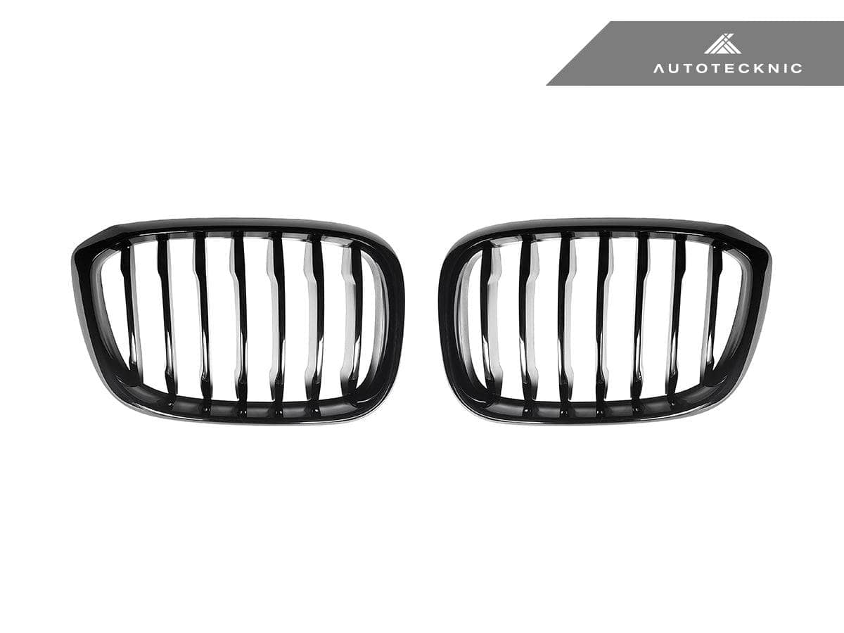 Kies-Motorsports AutoTecknic USA AutoTecknic Gloss Black Front Grille Set - G01 X3 | G02 X4 Pre-LCI