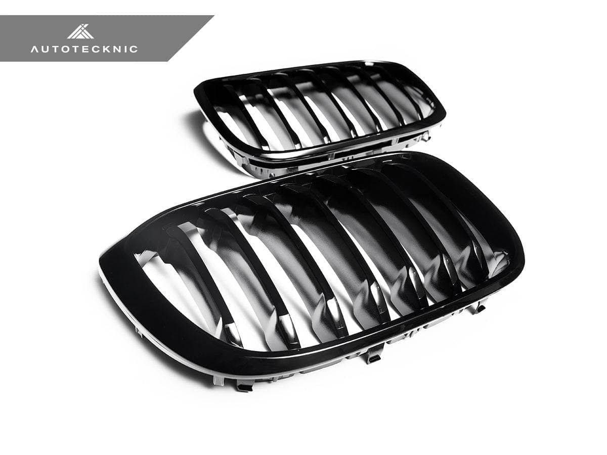 Kies-Motorsports AutoTecknic USA AutoTecknic Gloss Black Front Grille Set - G01 X3 | G02 X4 Pre-LCI