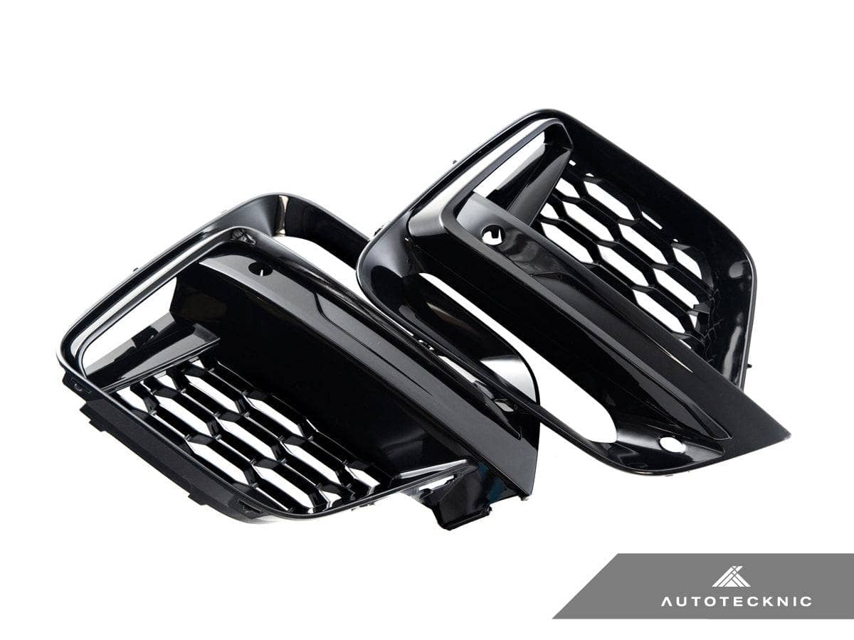 Kies-Motorsports AutoTecknic USA AutoTecknic Gloss Black Lower Grille Trim Set - G01 X3 | G02 X4 M40I Pre-LCI
