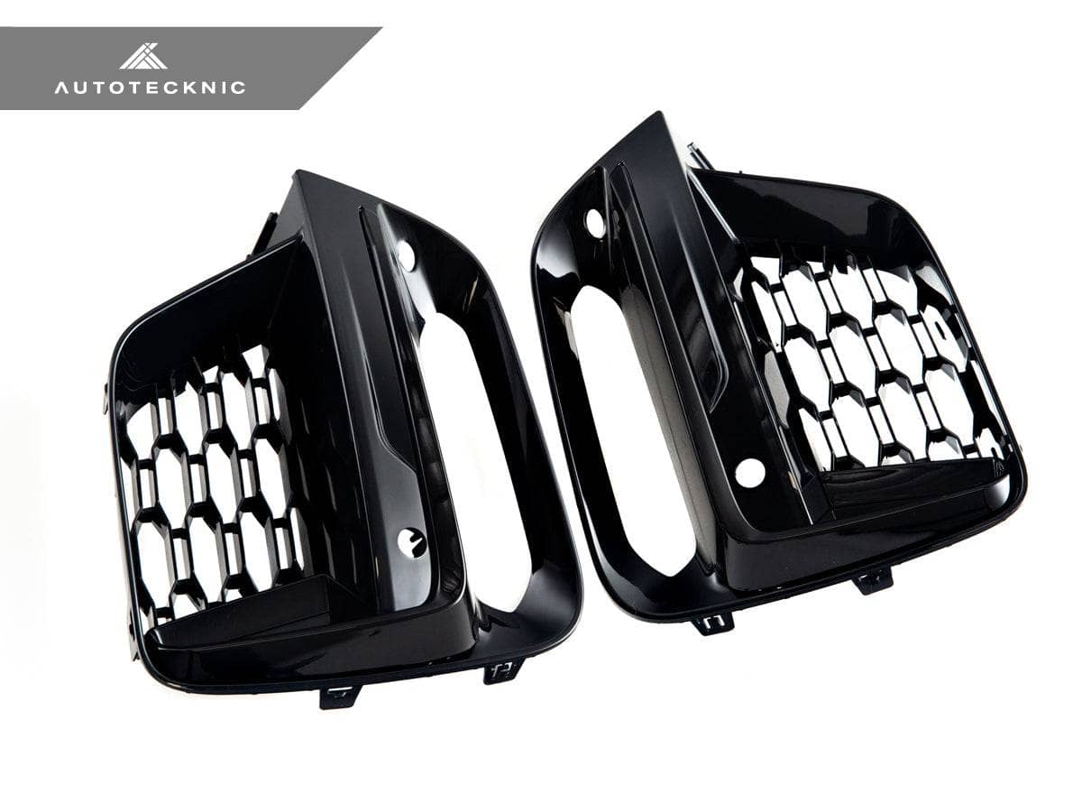Kies-Motorsports AutoTecknic USA AutoTecknic Gloss Black Lower Grille Trim Set - G01 X3 | G02 X4 M40I Pre-LCI