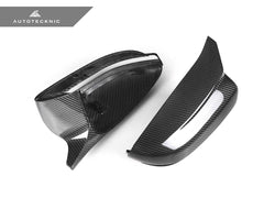 Kies-Motorsports AutoTecknic USA AutoTecknic M-Inspired Carbon Fiber Mirror Covers - G14/ G15/ G16 8-Series G14 8-Series Convertible (Left Hand Drive) / Yes - Upgrade to Pre-Preg Carbon Fiber