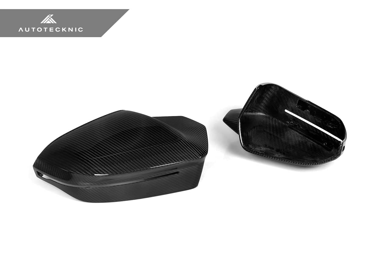 Kies-Motorsports AutoTecknic USA AutoTecknic M-Inspired Dry Carbon Mirror Cap Set - G45 X3