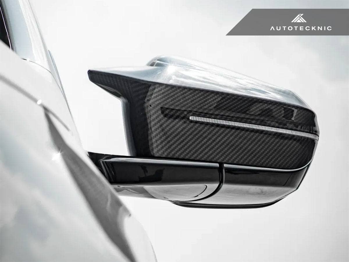 Kies-Motorsports AutoTecknic USA AutoTecknic M-Inspired Dry Carbon Mirror Cap Set - G60 5-Series | G70 7-Series
