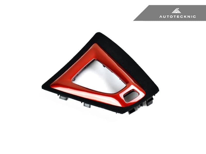Kies-Motorsports AutoTecknic USA AutoTecknic Painted Alcantara Shift Console Trim - F87 M2 Competition | M2 CS Sunset Orange / F87 M2 Competition