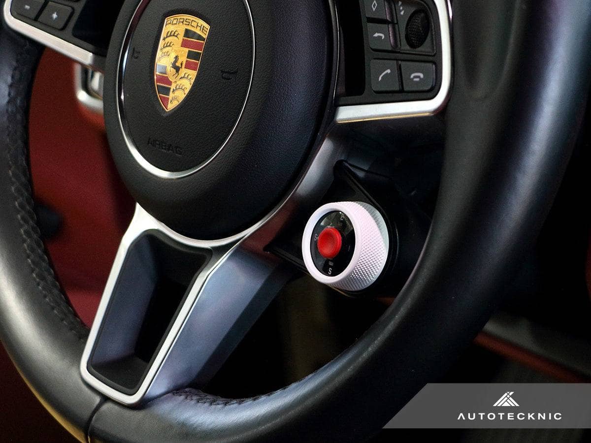 Kies-Motorsports AutoTecknic USA AutoTecknic Painted Drive Mode Selector Switch Dial - Porsche White / Cayenne 17-23 (9Y0) - Variant A