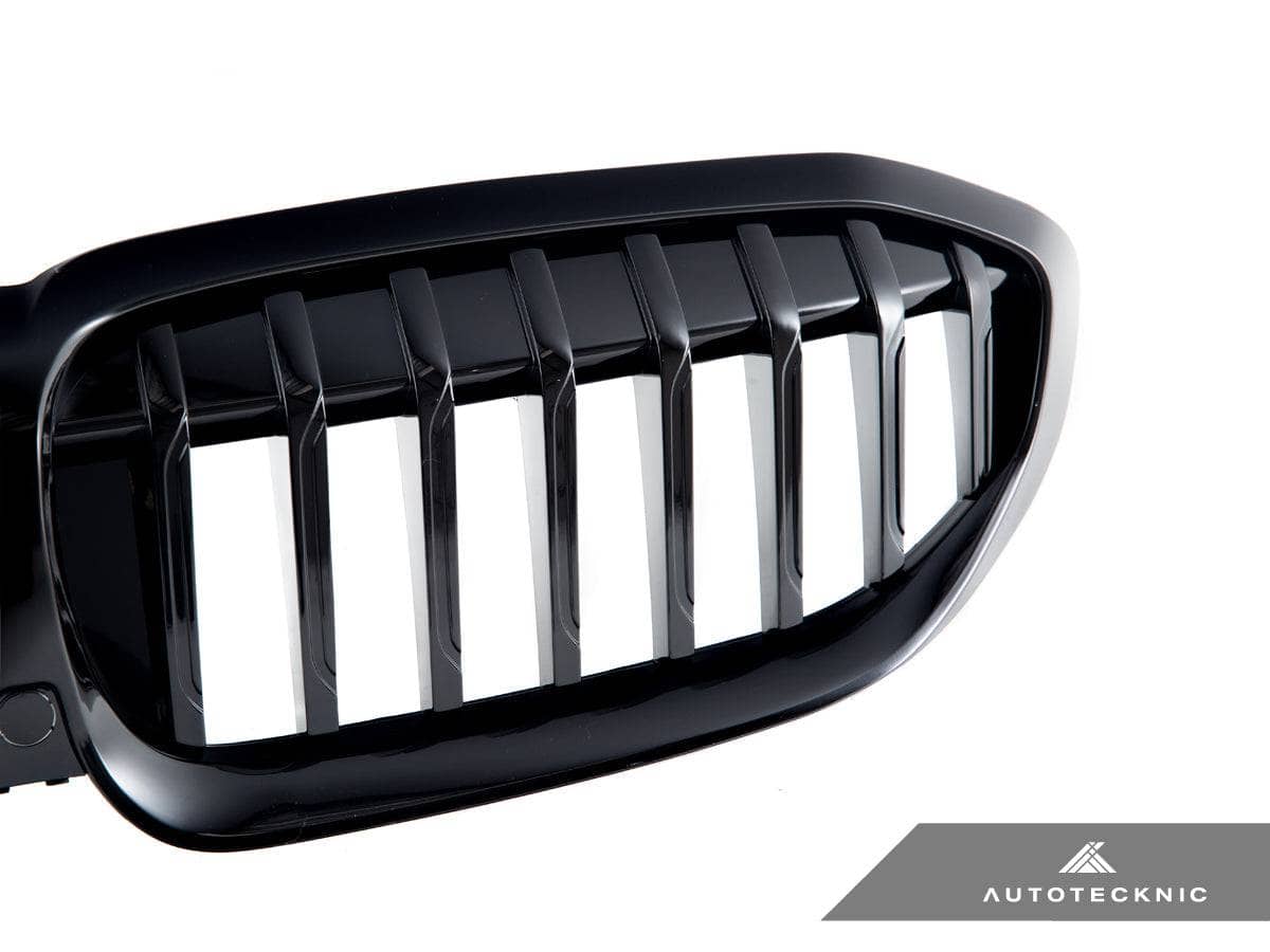 Kies-Motorsports AutoTecknic USA AutoTecknic Painted Glazing Black Front Grille - G20 3-Series Pre-LCI