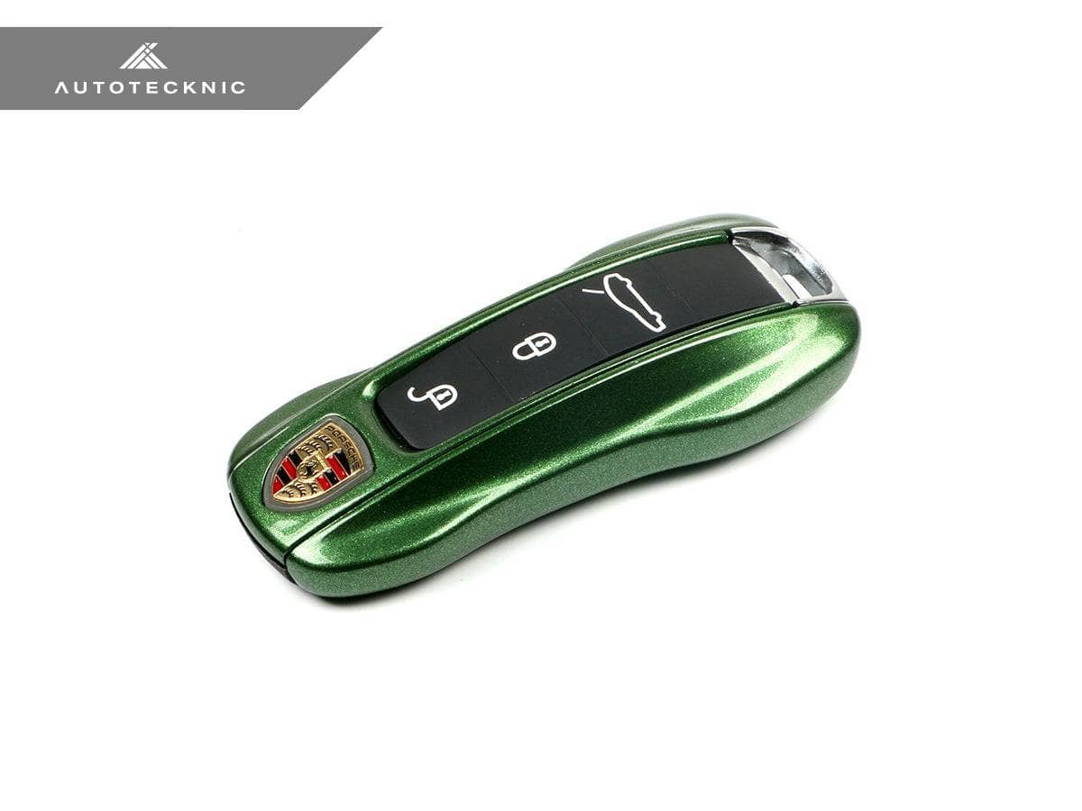 Kies-Motorsports AutoTecknic USA AutoTecknic Painted Key Remote Trim - Porsche (G2) Mamba Green Metallic