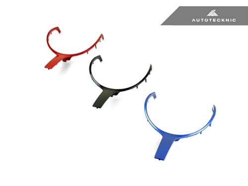Kies-Motorsports AutoTecknic USA AutoTecknic Painted M-Sport Steering Wheel Trim - F22/ F30/ F32/ F06/ F12/ F13/ F15 X5 M-Sport RAW (Unpainted) / F20 1-Series