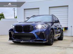 Kies-Motorsports AutoTecknic USA AutoTecknic Performance Dry Carbon Front Lip Set - F95 X5M