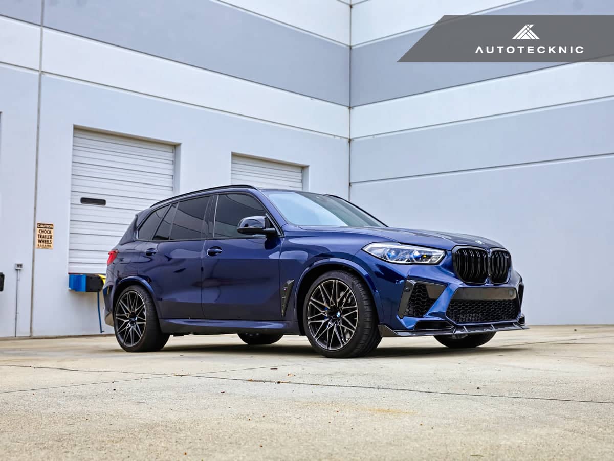 Kies-Motorsports AutoTecknic USA AutoTecknic Performance Dry Carbon Front Lip Set - F95 X5M