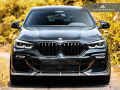 Kies-Motorsports AutoTecknic USA AutoTecknic Performance Dry Carbon Front Lip Set - G06 X6 M-Sport