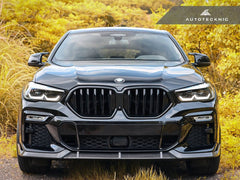 Kies-Motorsports AutoTecknic USA AutoTecknic Performance Dry Carbon Front Lip Set - G06 X6 M-Sport