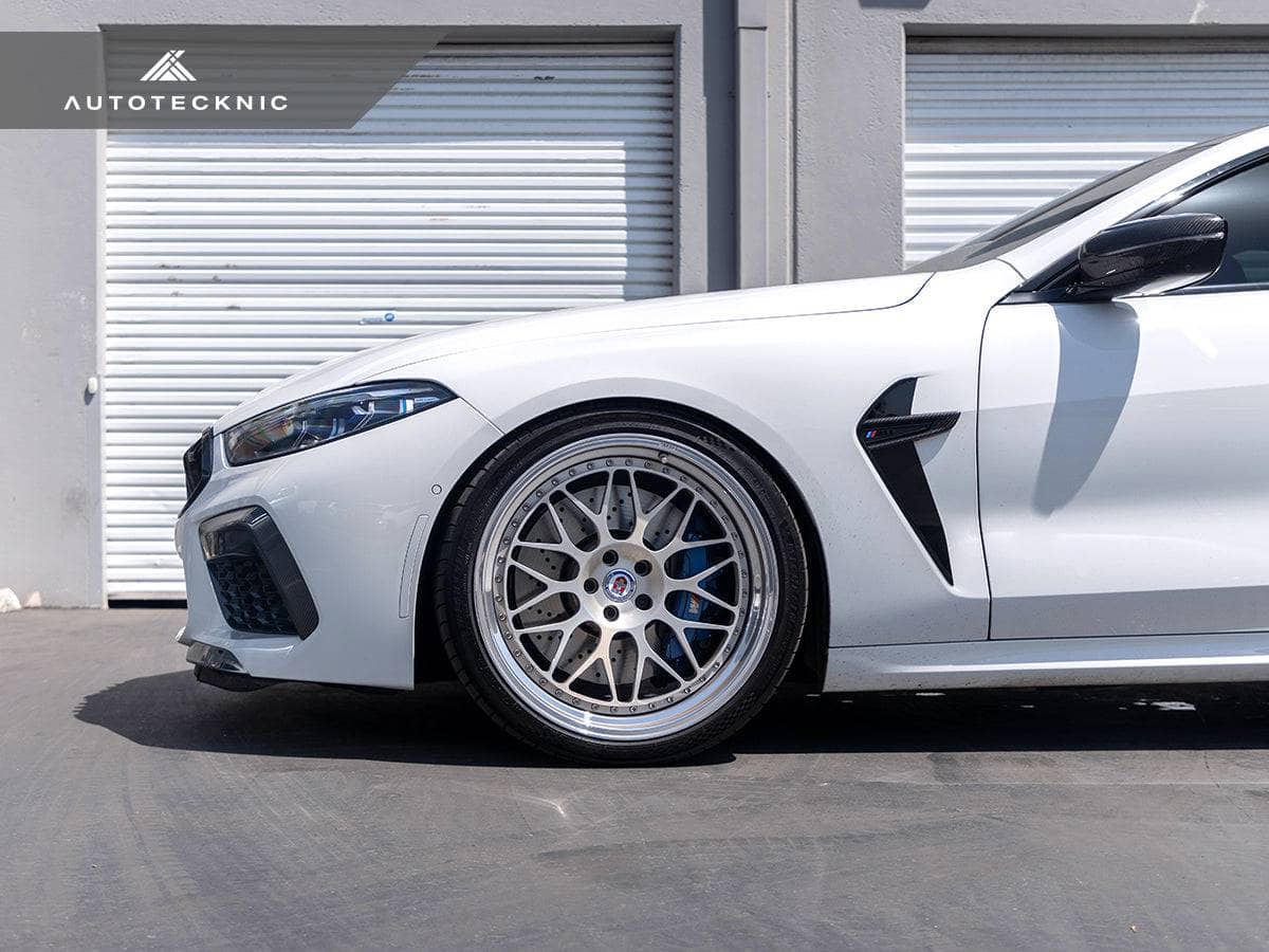 Kies-Motorsports AutoTecknic USA AutoTecknic Performance Dry Carbon Splitter Set - F9X M8