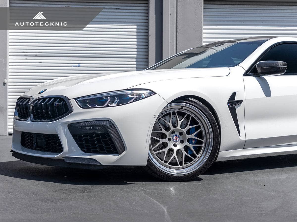 Kies-Motorsports AutoTecknic USA AutoTecknic Performance Dry Carbon Splitter Set - F9X M8