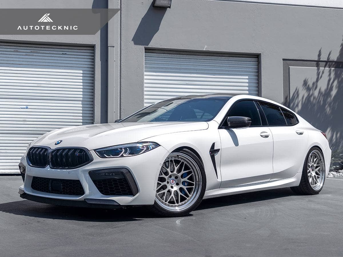 Kies-Motorsports AutoTecknic USA AutoTecknic Performance Dry Carbon Splitter Set - F9X M8