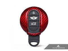 Kies-Motorsports AutoTecknic USA AutoTecknic Red Carbon Remote Key Case - MINI Cooper F54/ F55/ F56/ F57 | Countryman F60