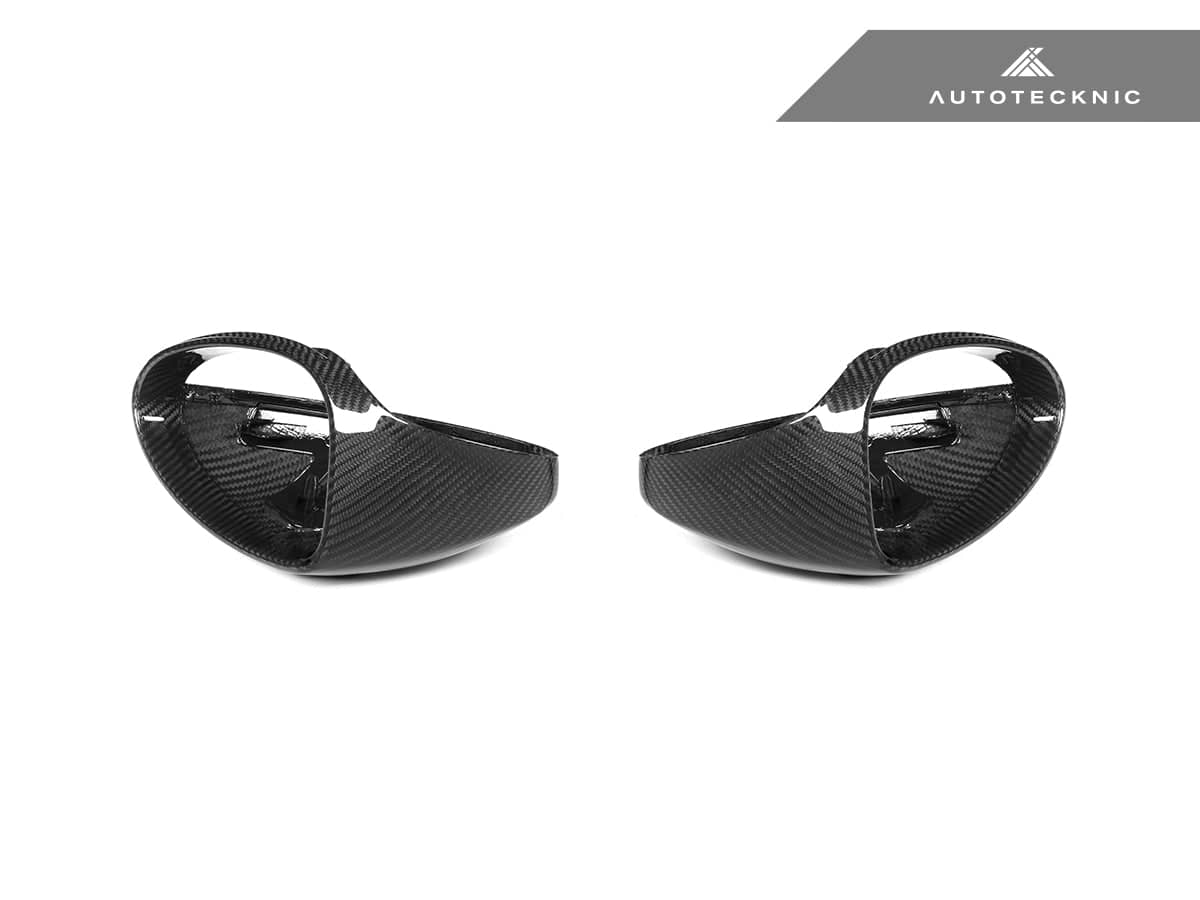 Kies-Motorsports AutoTecknic USA AutoTecknic Replacement Carbon Fiber Mirror Covers - Porsche 718 Cayman | Boxster