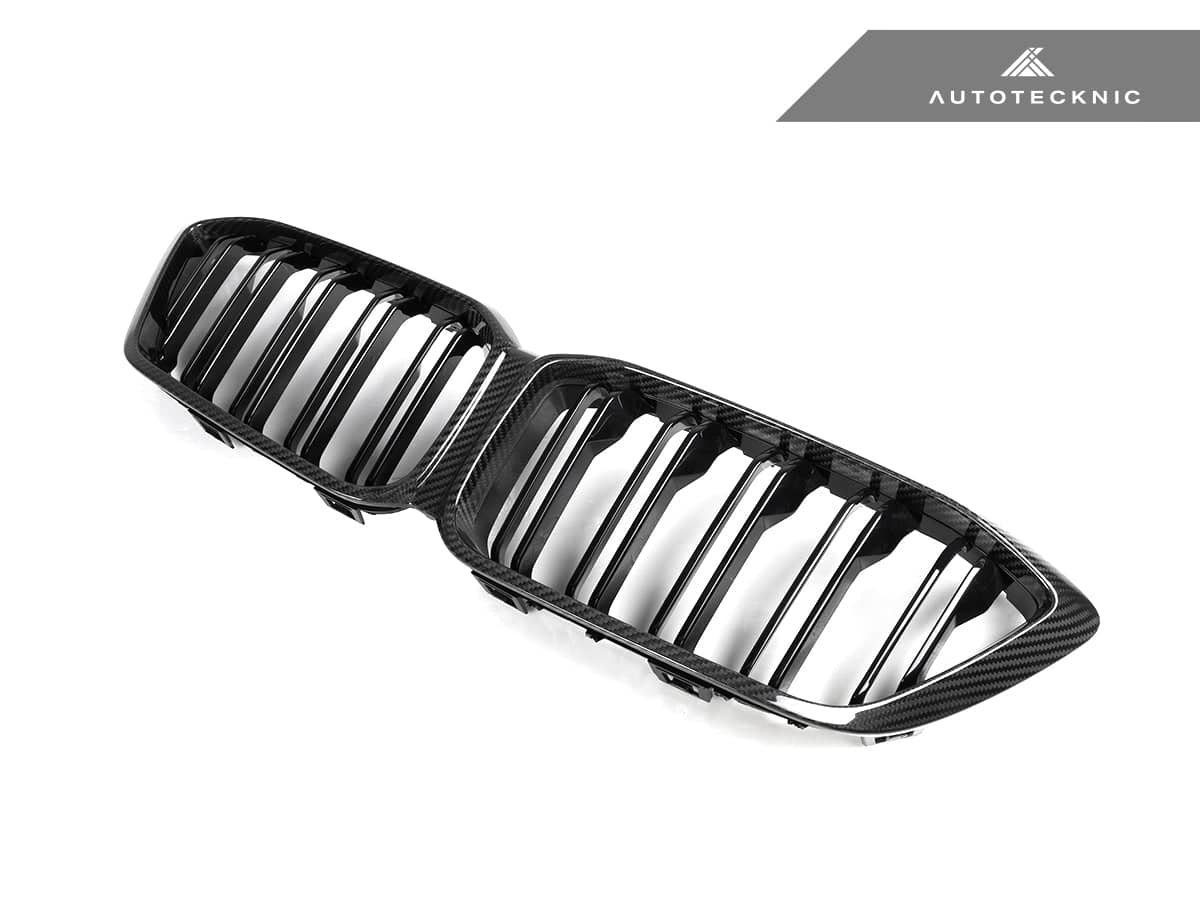 Kies-Motorsports AutoTecknic USA AutoTecknic Replacement Dry Carbon Front Grille - F87 M2 Competition F87 M2 Competition / 3K Twill Weave (2X2)