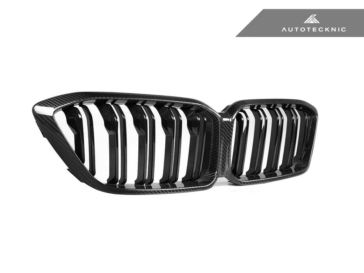 Kies-Motorsports AutoTecknic USA AutoTecknic Replacement Dry Carbon Front Grille - F87 M2 Competition F87 M2 Competition / 3K Twill Weave (2X2)