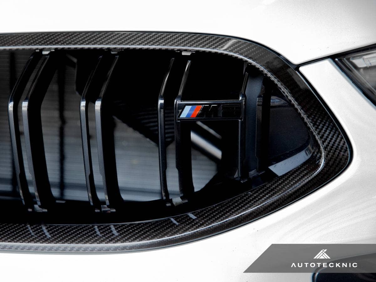 Kies-Motorsports AutoTecknic USA AutoTecknic Replacement Dry Carbon Grille Surround - F9X M8