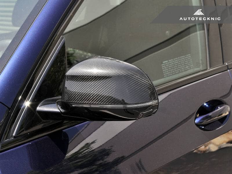 Kies-Motorsports AutoTecknic USA AutoTecknic Replacement Dry Carbon Mirror Covers - G01 X3 | G02 X4
