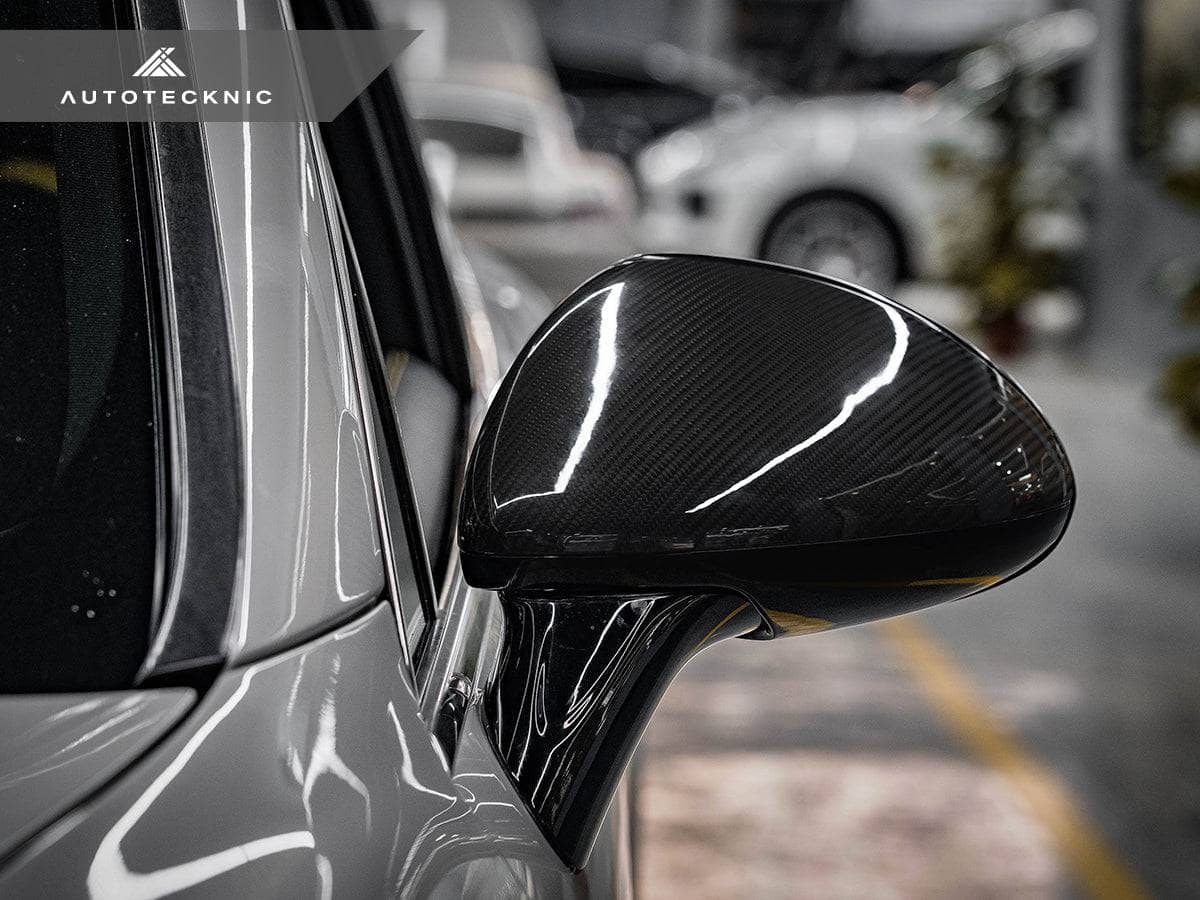 Kies-Motorsports AutoTecknic USA AutoTecknic Replacement Dry Carbon Mirror Covers - Porsche 958 Cayenne 2011-2014 Porsche 958 Cayenne Models / No