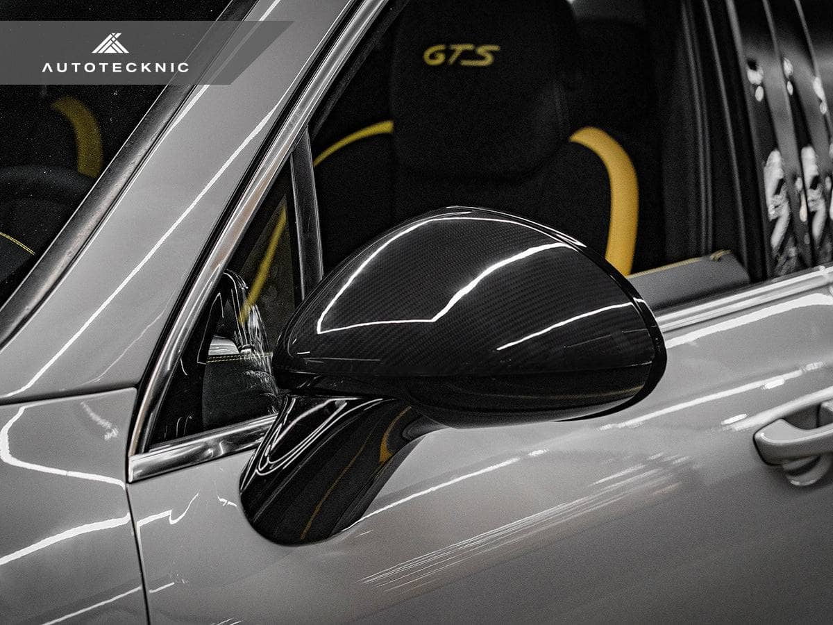 Kies-Motorsports AutoTecknic USA AutoTecknic Replacement Dry Carbon Mirror Covers - Porsche 958 Cayenne 2011-2014 Porsche 958 Cayenne Models / No