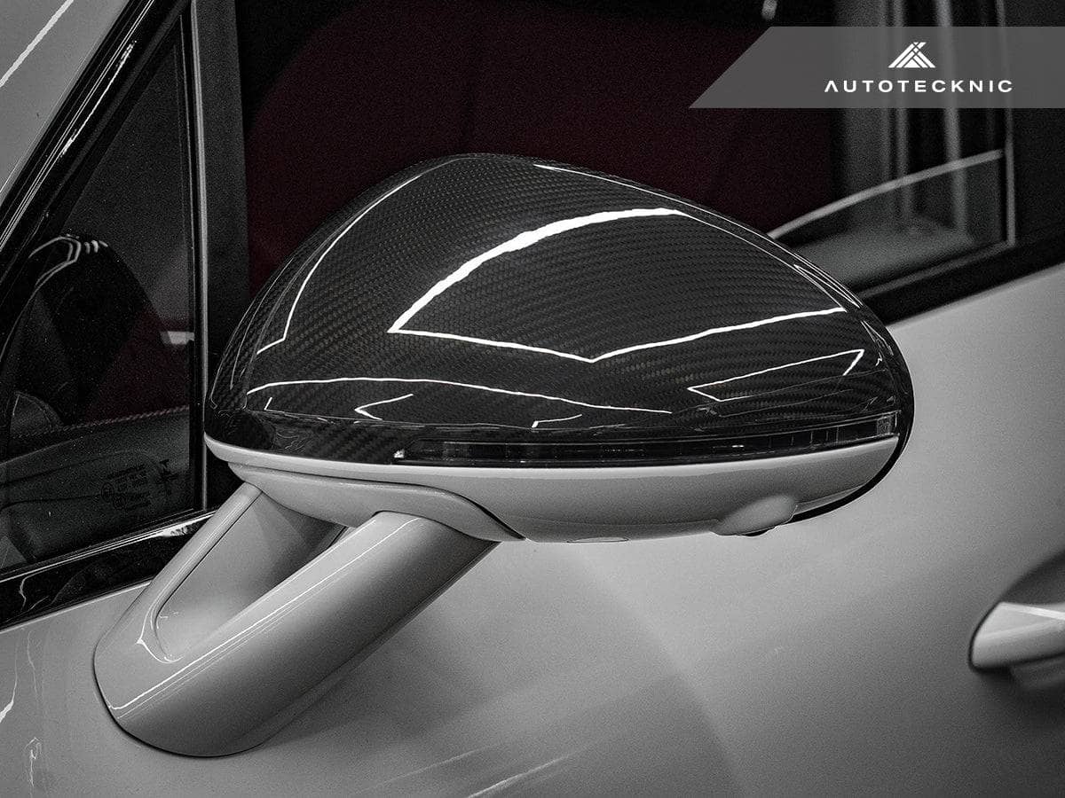 Kies-Motorsports AutoTecknic USA AutoTecknic Replacement Dry Carbon Mirror Covers - Porsche 95B Macan