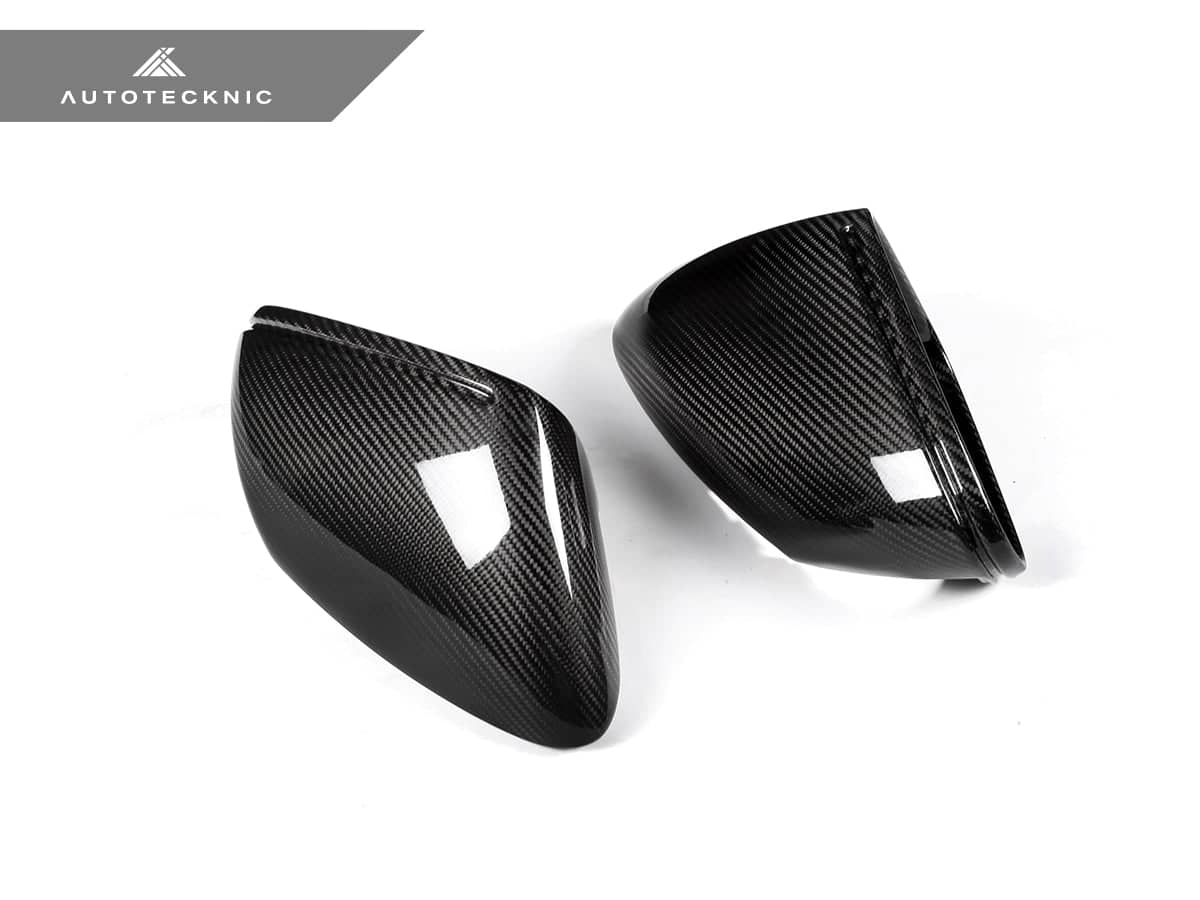Kies-Motorsports AutoTecknic USA AutoTecknic Replacement Dry Carbon Mirror Covers - Porsche 9J1 Taycan