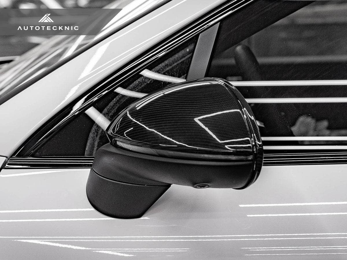 Kies-Motorsports AutoTecknic USA AutoTecknic Replacement Dry Carbon Mirror Covers - Porsche 9Y0 Cayenne 2019-2025 Porsche 9Y0 & 9Y0.2 Cayenne Models