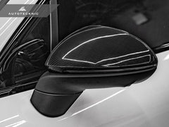 Kies-Motorsports AutoTecknic USA AutoTecknic Replacement Dry Carbon Mirror Covers - Porsche 9Y0 Cayenne 2019-2025 Porsche 9Y0 & 9Y0.2 Cayenne Models