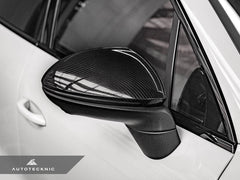 Kies-Motorsports AutoTecknic USA AutoTecknic Replacement Dry Carbon Mirror Covers - Porsche 9Y0 Cayenne 2019-2025 Porsche 9Y0 & 9Y0.2 Cayenne Models