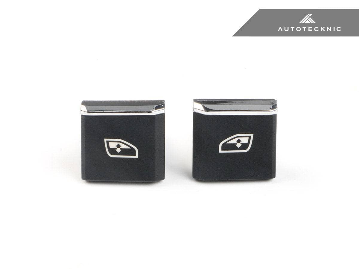 Kies-Motorsports AutoTecknic USA AutoTecknic Replacement Interior Window Switch Button - Porsche 911 2012-2019 | 718 2017-2025 | Boxster/ Cayman 2013-2016 (Arrow) / Driver Side Switch Assembly - Front Left (#1)