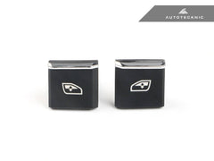 Kies-Motorsports AutoTecknic USA AutoTecknic Replacement Interior Window Switch Button - Porsche 911 2012-2019 | 718 2017-2025 | Boxster/ Cayman 2013-2016 (Arrow) / Driver Side Switch Assembly - Front Left (#1)