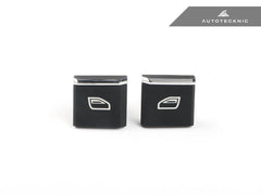 Kies-Motorsports AutoTecknic USA AutoTecknic Replacement Interior Window Switch Button - Porsche 911 2012-2019 | 718 2017-2025 | Boxster/ Cayman 2013-2016 (No Arrow) / Driver Side Switch Assembly - Front Left (#1)